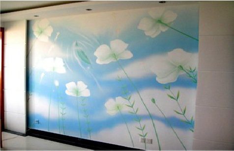 晋江画墙绘怎么画好白云的蓬松感？