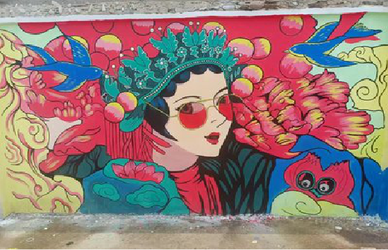 晋江墙体彩绘-网红墙