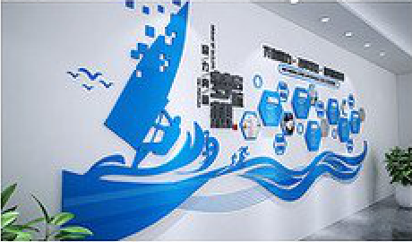 晋江海浪主题文化墙如何设计？