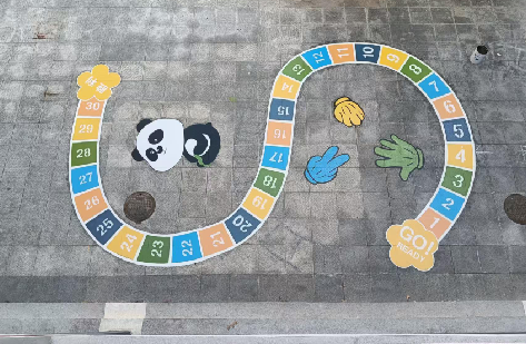 晋江地面游戏彩绘