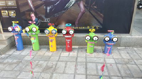 晋江商业区彩绘