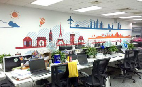 晋江教你设计办公室墙绘的方法。