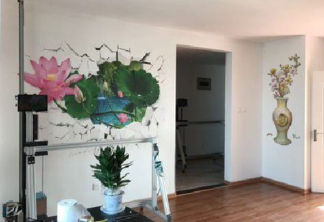 晋江墙体彩绘相比墙纸的优势。