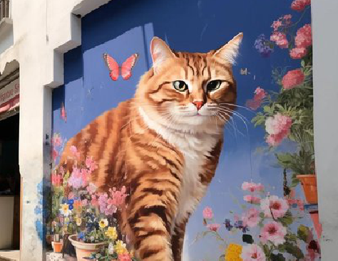 晋江自己绘制有个性的手绘墙