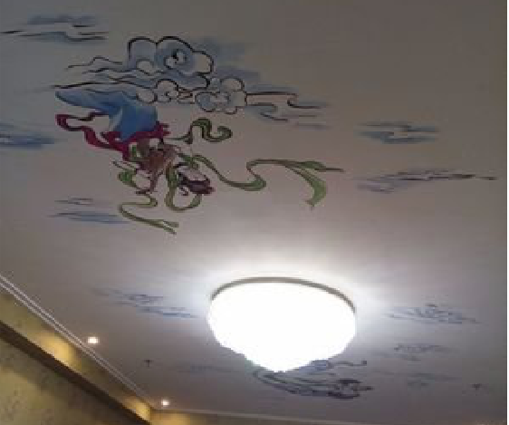 晋江如何快速绘制天花板上的手绘墙？