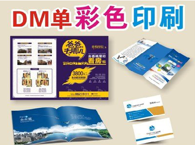 晋江单页印刷，色彩搭配简单。