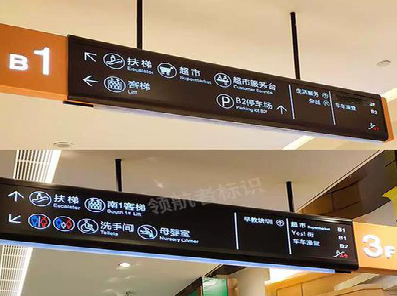 晋江如何通过商场标识牌引导客流分布？